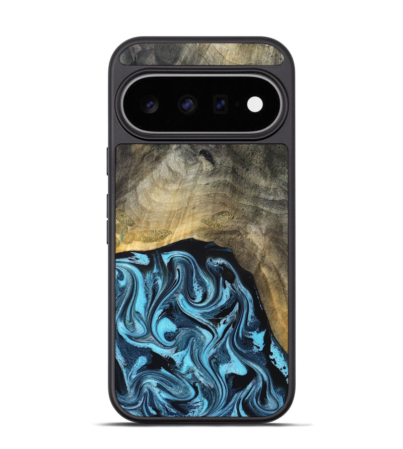 Pixel 11 Pro Wood Phone Case - Izael (Blue, 829669)