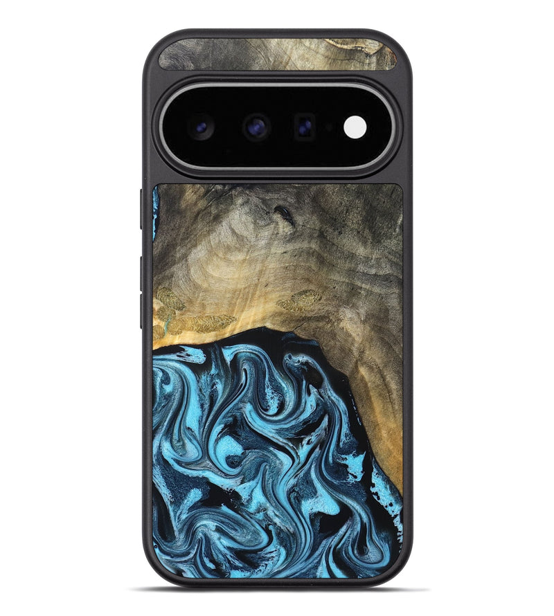 Pixel 11 Pro XL Wood Phone Case - Izael (Blue, 829669)