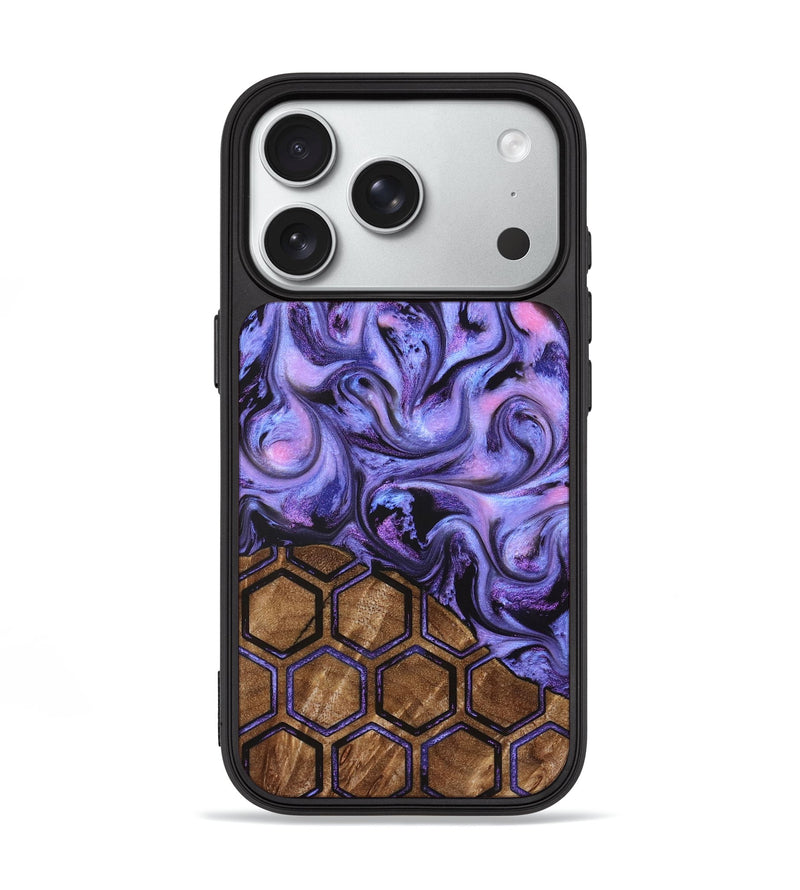 iPhone 18 Pro Wood Phone Case - Golden (Pattern, 829676)
