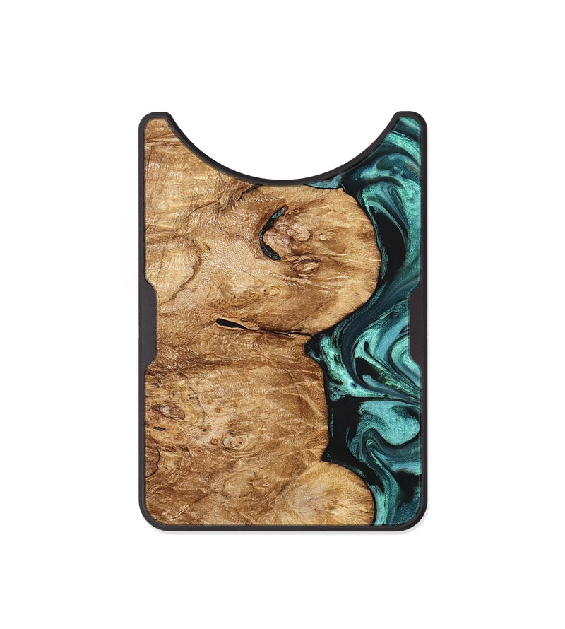 Alloy Wood Wallet - Kaeli (Green, 829696)