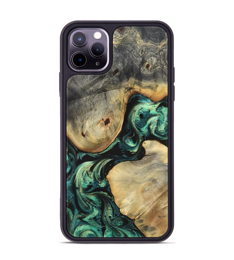 iPhone 11 Pro Max Wood Phone Case - Ariah (Green, 829700)
