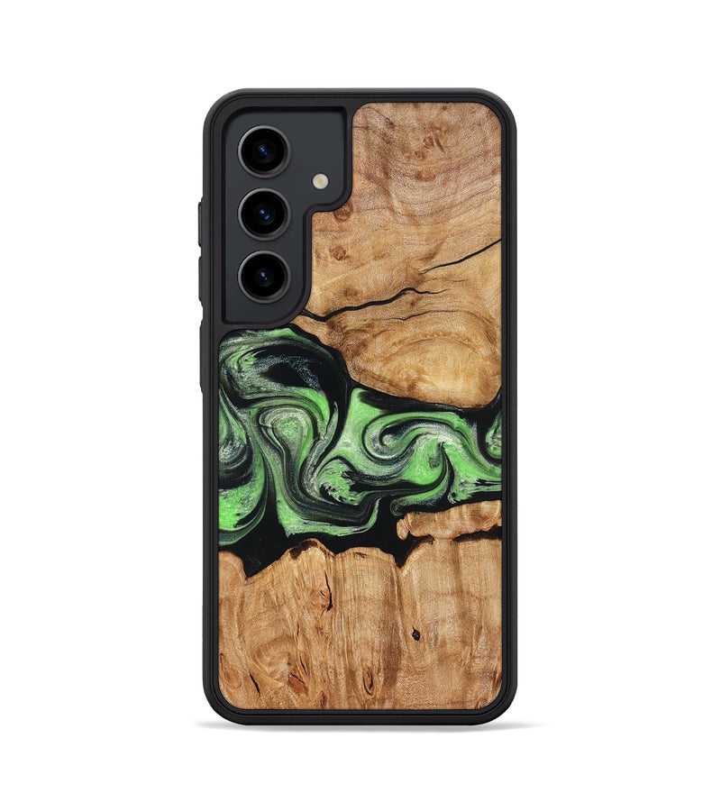 Galaxy S24 Wood Phone Case - Kyree (Green, 829701)