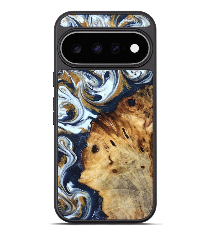 Pixel 11 Pro XL Wood Phone Case - Karyn (Teal & Gold, 829706)