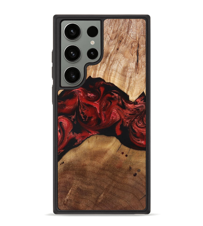 Galaxy S23 Ultra Wood Phone Case - Marlon (Red, 829713)