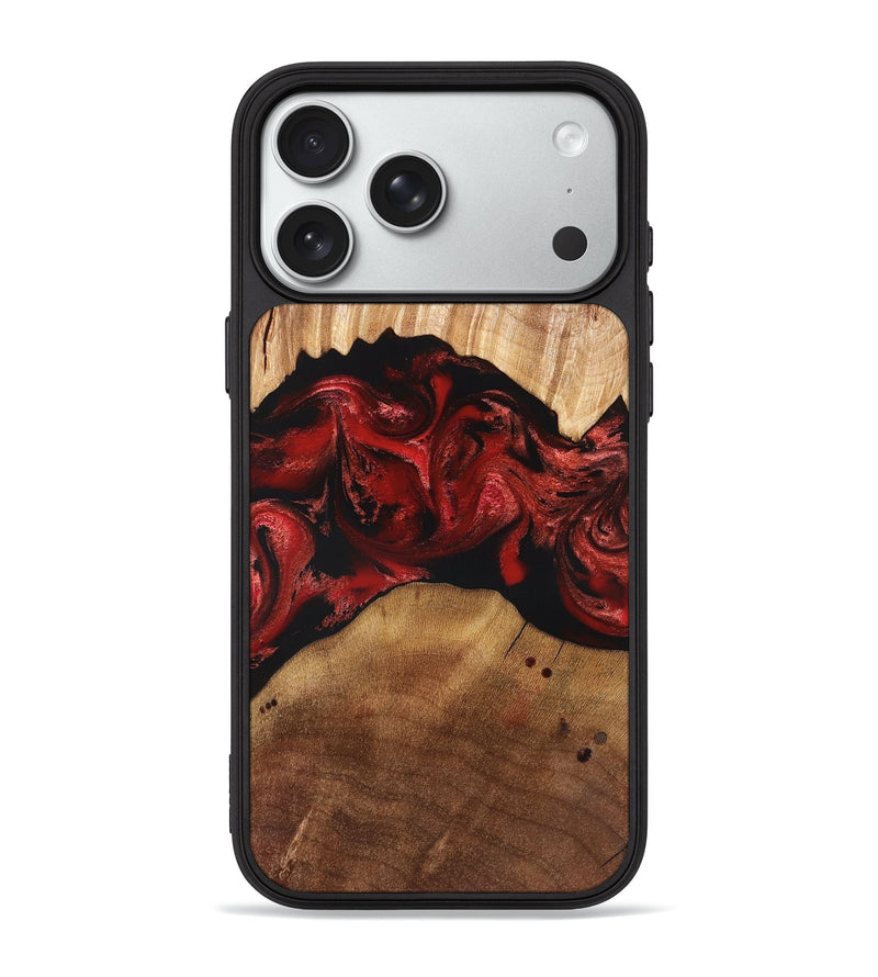 iPhone 18 Pro Max Wood Phone Case - Marlon (Red, 829713)