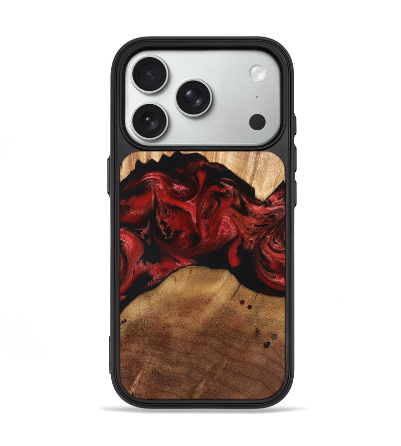 iPhone 18 Pro Wood Phone Case - Marlon (Red, 829713)