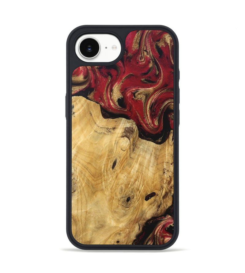 iPhone 16e Wood Phone Case - Mina (Red, 829714)