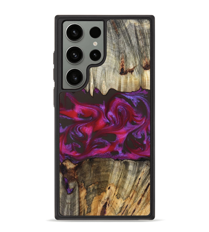 Galaxy S23 Ultra Wood Phone Case - Jaylen (Red, 829716)