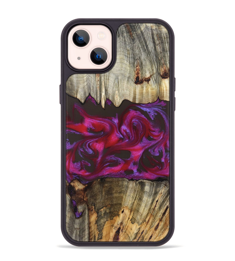 iPhone 14 Plus Wood Phone Case - Jaylen (Red, 829716)