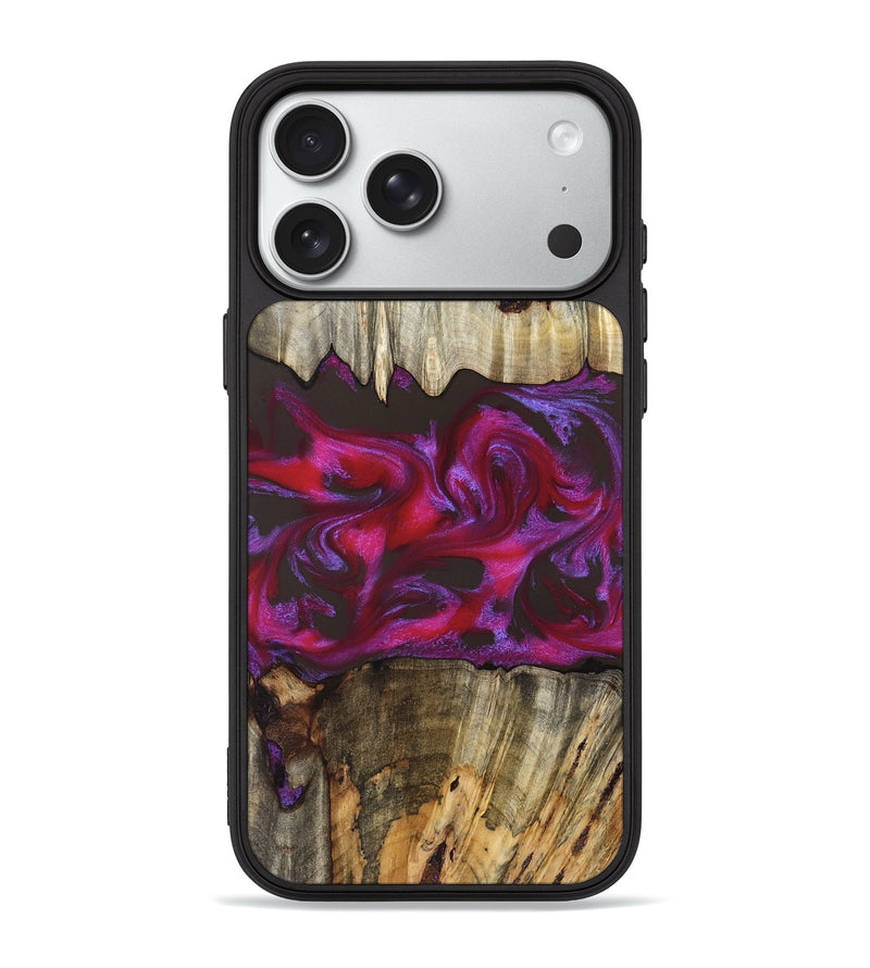 iPhone 18 Pro Max Wood Phone Case - Jaylen (Red, 829716)