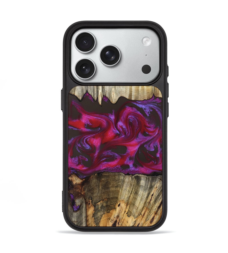iPhone 18 Pro Wood Phone Case - Jaylen (Red, 829716)