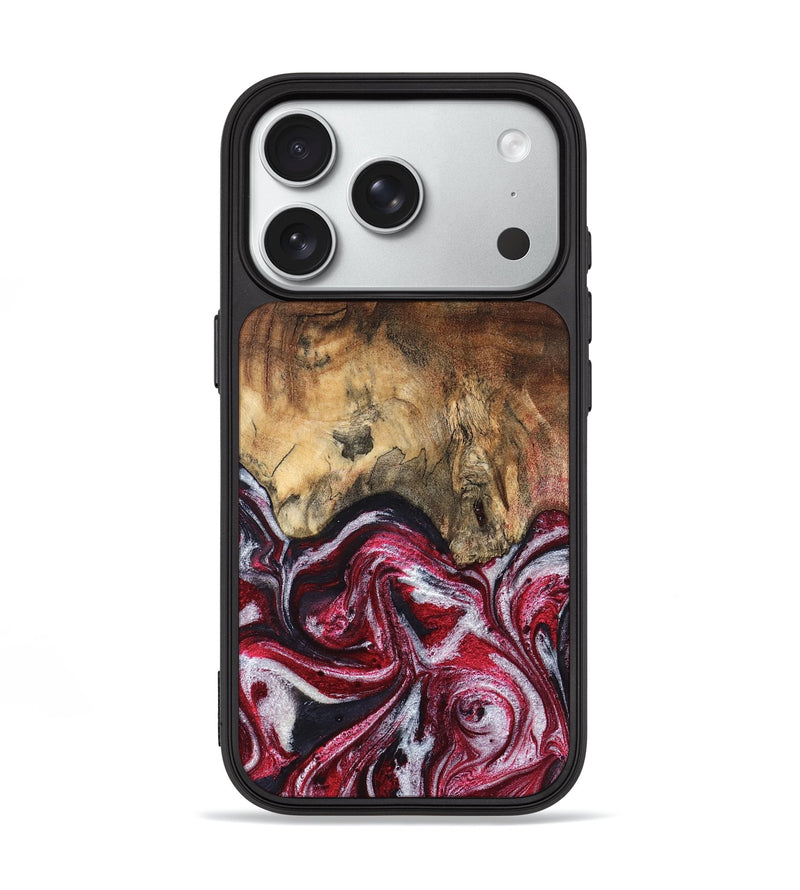 iPhone 18 Pro Wood Phone Case - Chaya (Red, 829722)