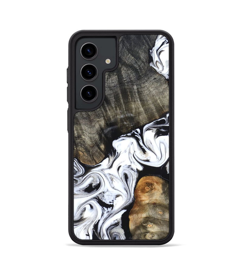 Galaxy S24 Wood Phone Case - Deidre (Black & White, 829735)