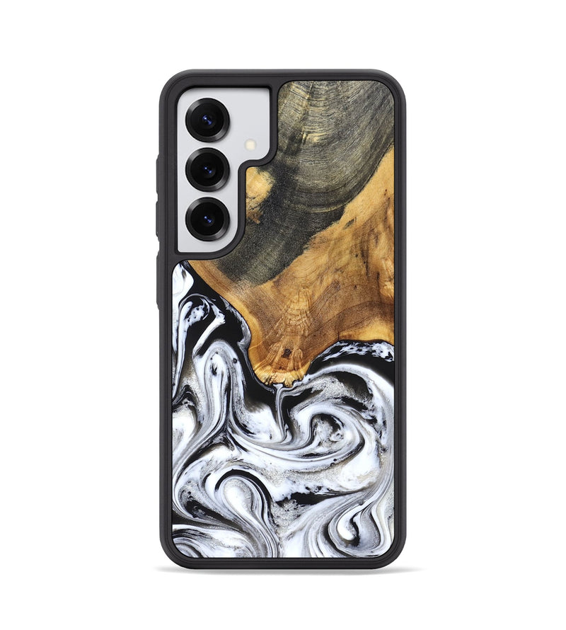 Galaxy S25 Wood Phone Case - Trinity (Black & White, 829736)