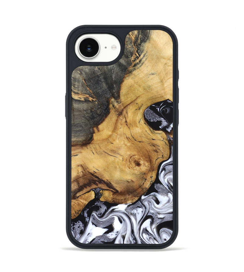 iPhone 17e Wood Phone Case - Teresa (Black & White, 829737)