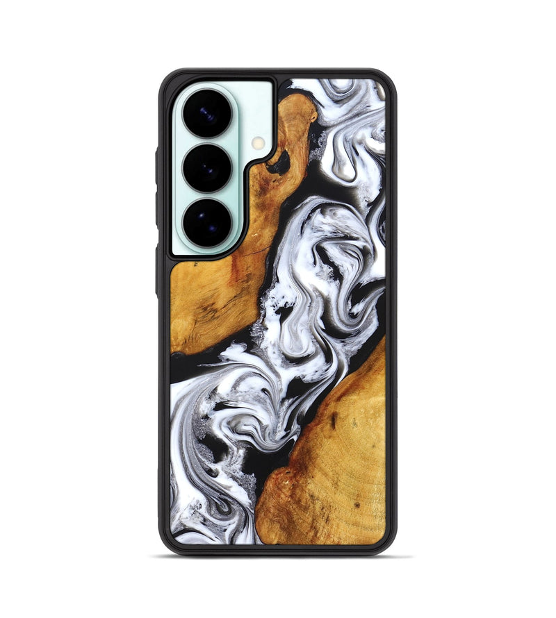 Galaxy S26 Wood Phone Case - Castiel (Black & White, 829738)