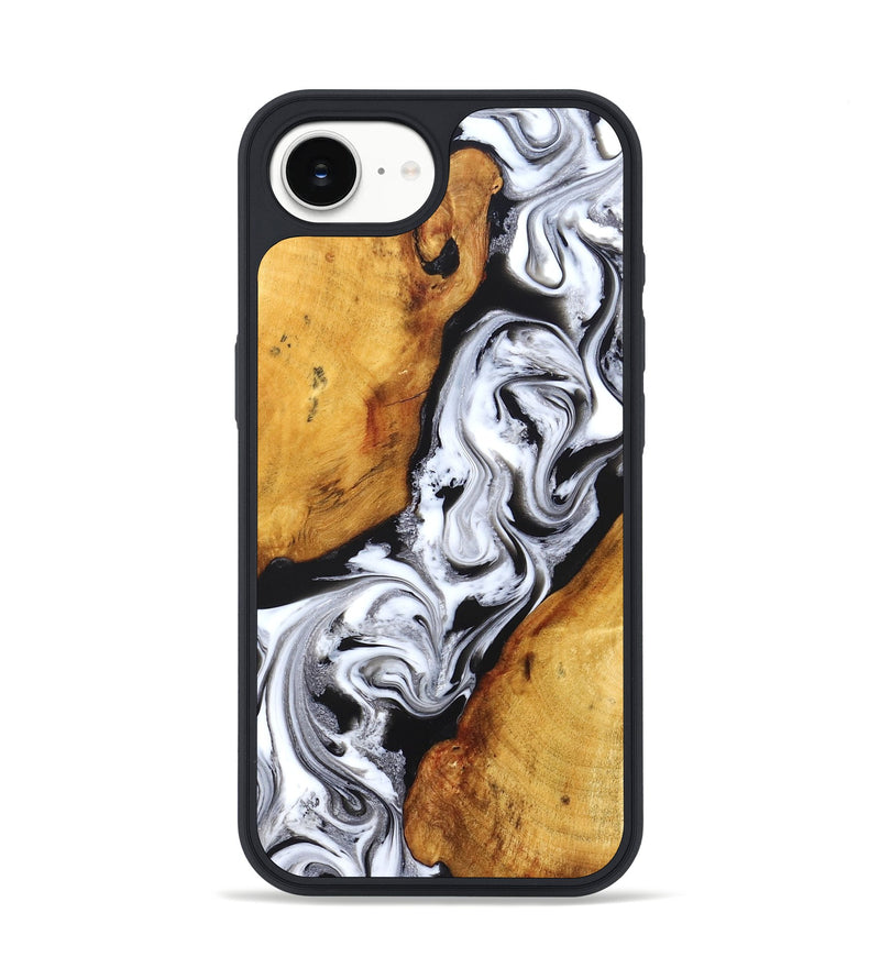 iPhone 17e Wood Phone Case - Castiel (Black & White, 829738)