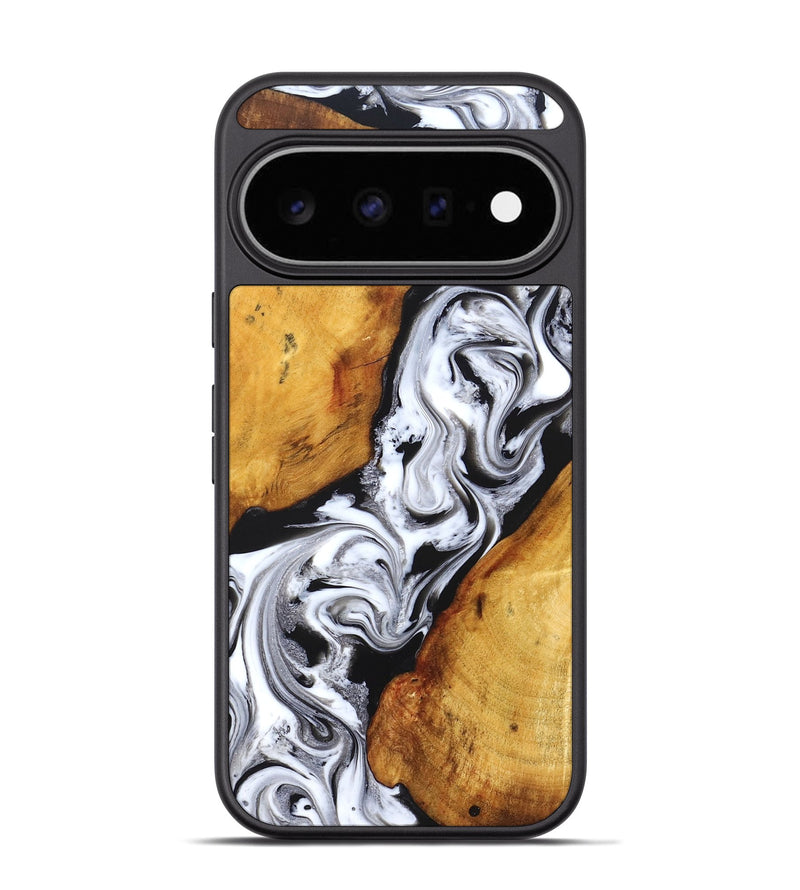 Pixel 11 Pro Wood Phone Case - Castiel (Black & White, 829738)
