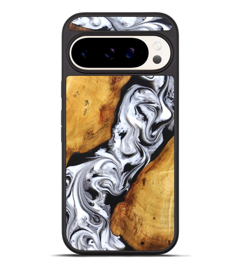 Pixel 9 Pro XL Wood Phone Case - Castiel (Black & White, 829738)