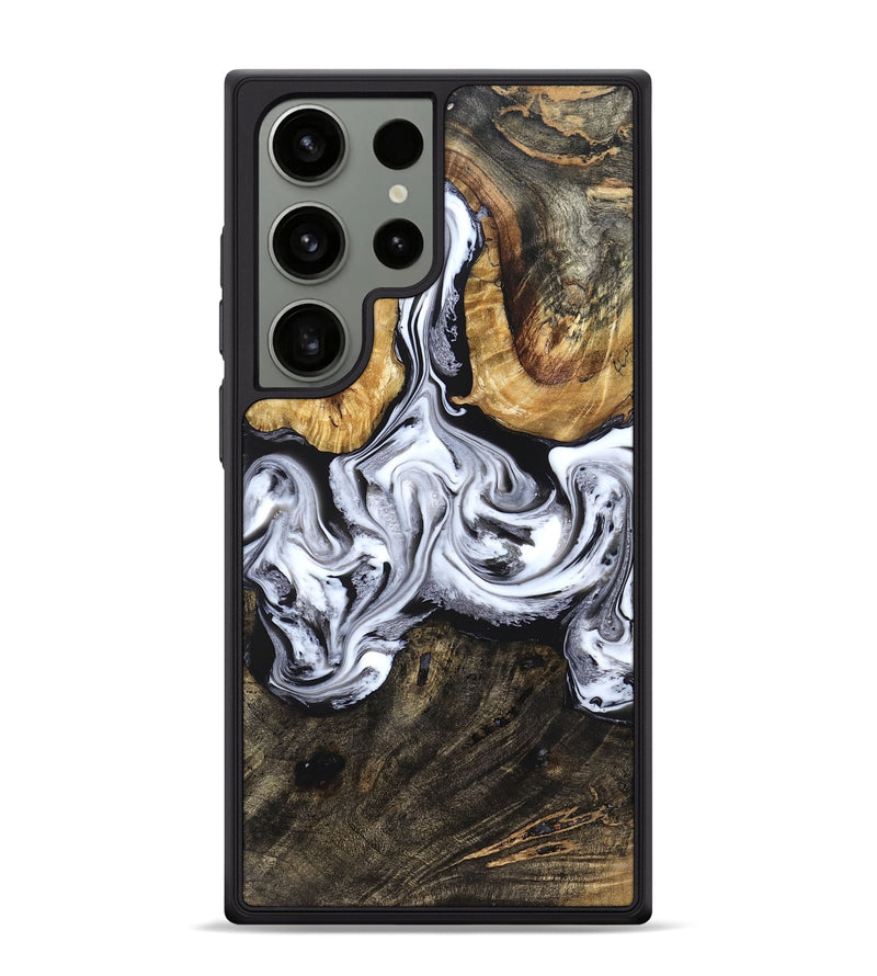Galaxy S24 Ultra Wood Phone Case - Ellis (Black & White, 829739)