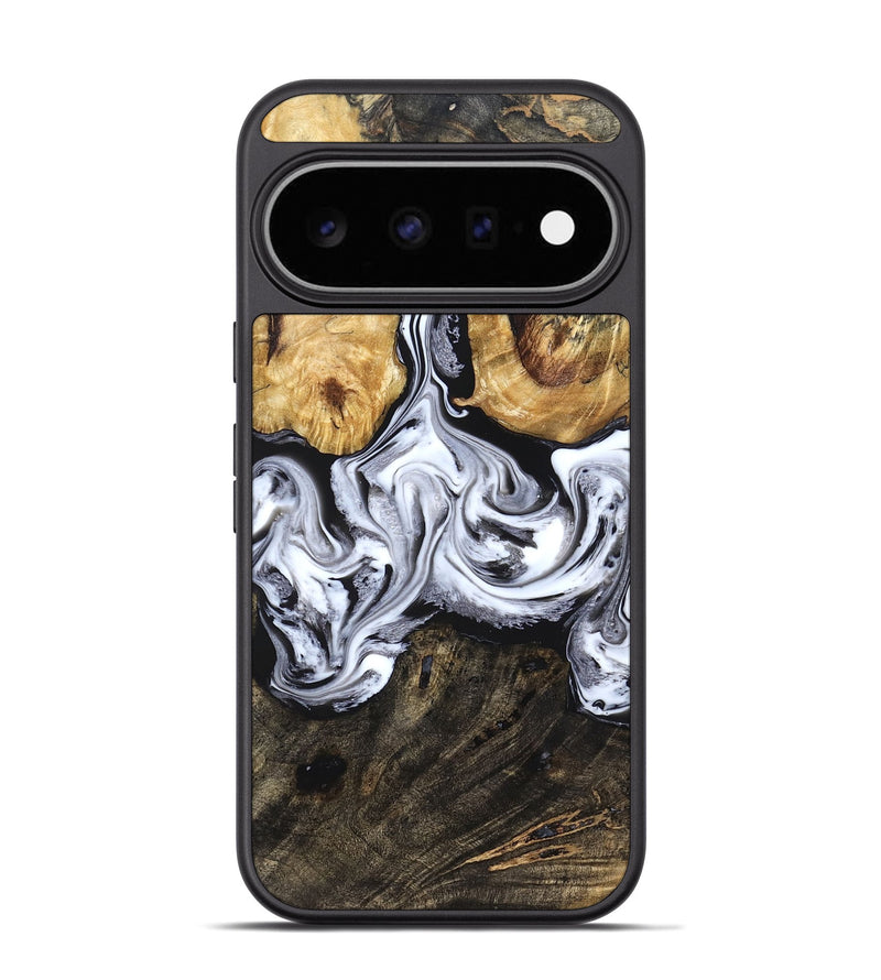 Pixel 11 Pro Wood Phone Case - Ellis (Black & White, 829739)