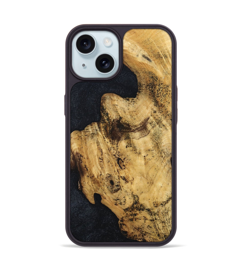 iPhone 15 Wood Phone Case - Adhara (Wood Burl, 829762)