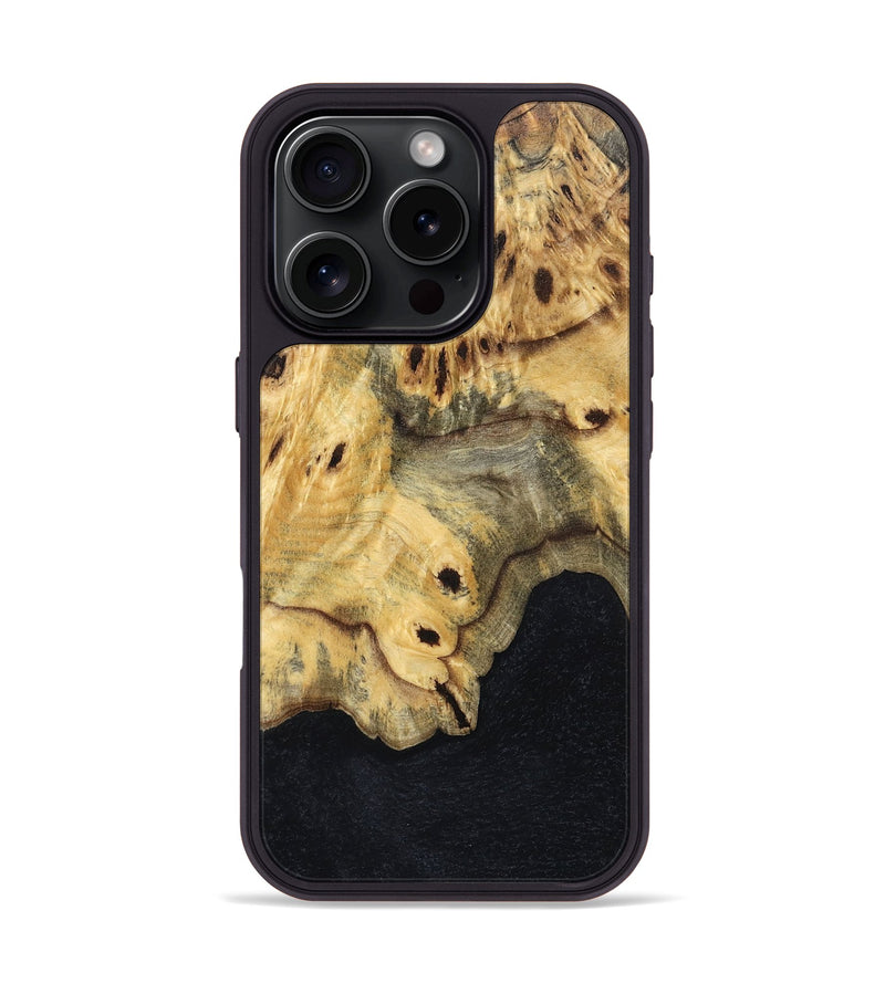 iPhone 16 Pro Wood Phone Case - Eliezer (Wood Burl, 829763)
