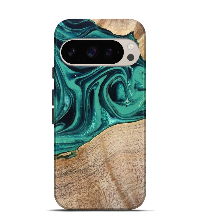 Pixel 10 Wood Live Edge Phone Case - Kattie (Green, 829783)
