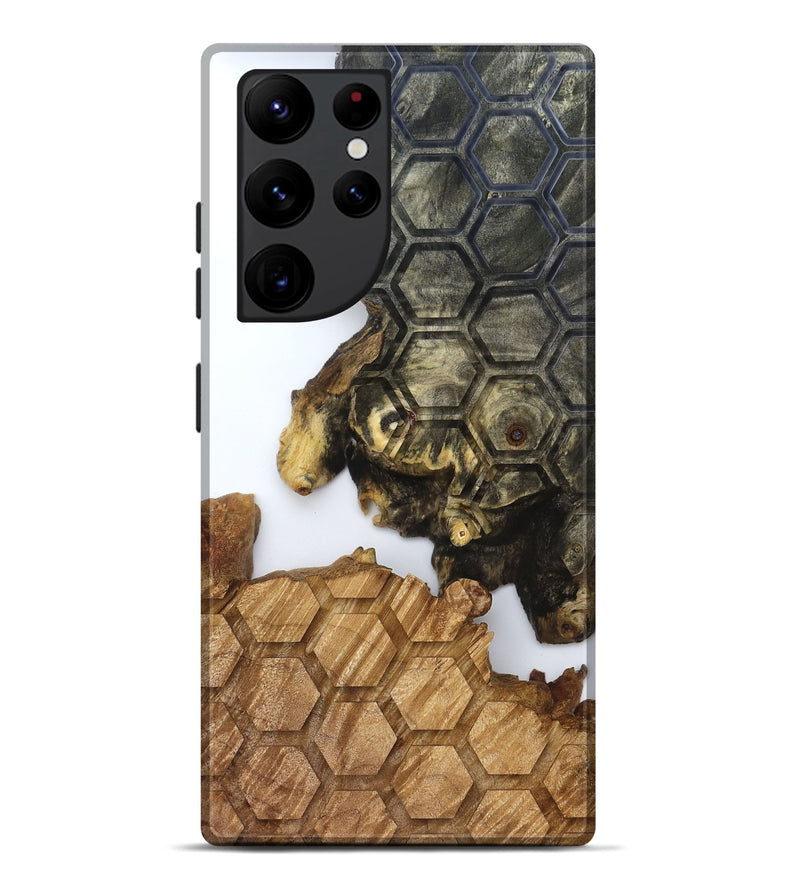 Galaxy S22 Ultra Wood Live Edge Phone Case - Javion (Clear, 829786)