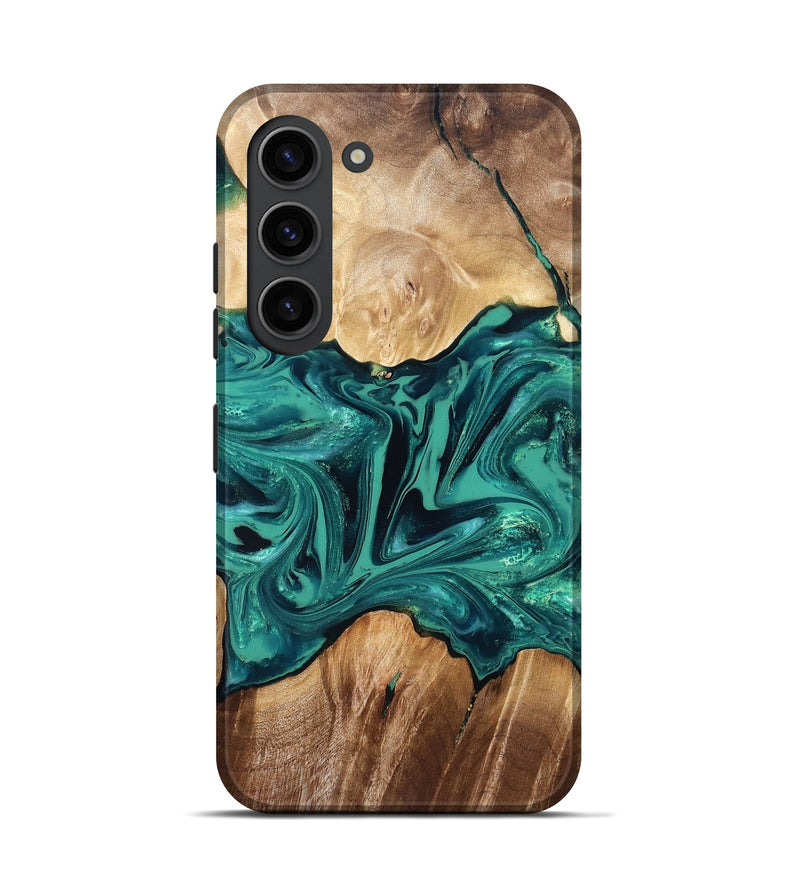 Galaxy S23 Wood Live Edge Phone Case - Nash (Green, 829790)