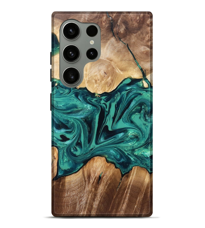 Galaxy S24 Ultra Wood Live Edge Phone Case - Nash (Green, 829790)