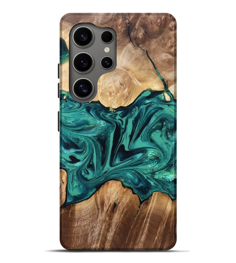 Galaxy S25 Ultra Wood Live Edge Phone Case - Nash (Green, 829790)