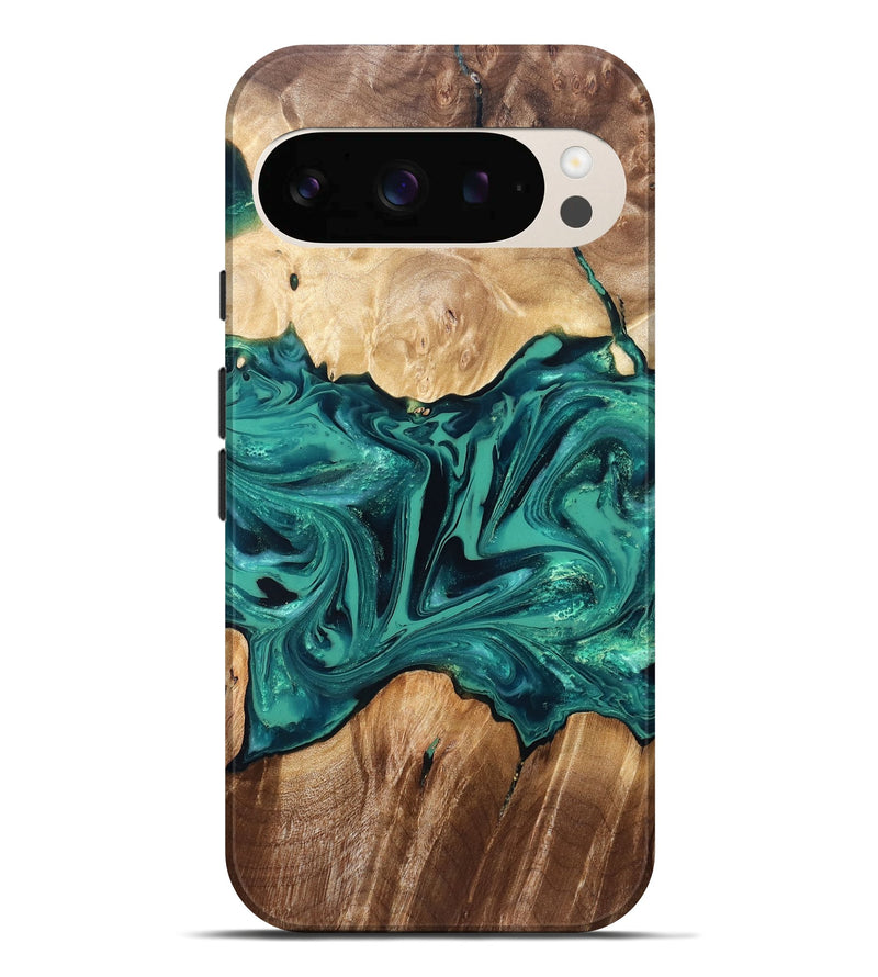 Pixel 10 Pro XL Wood Live Edge Phone Case - Nash (Green, 829790)