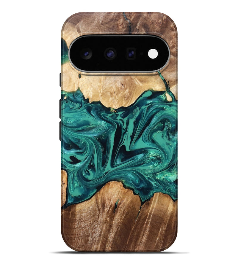 Pixel 11 Pro XL Wood Live Edge Phone Case - Nash (Green, 829790)