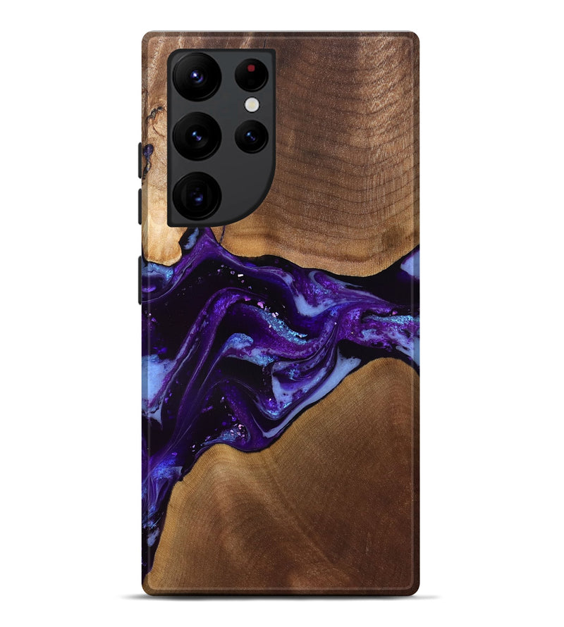 Galaxy S22 Ultra Wood Live Edge Phone Case - Cierra (Purple, 829793)