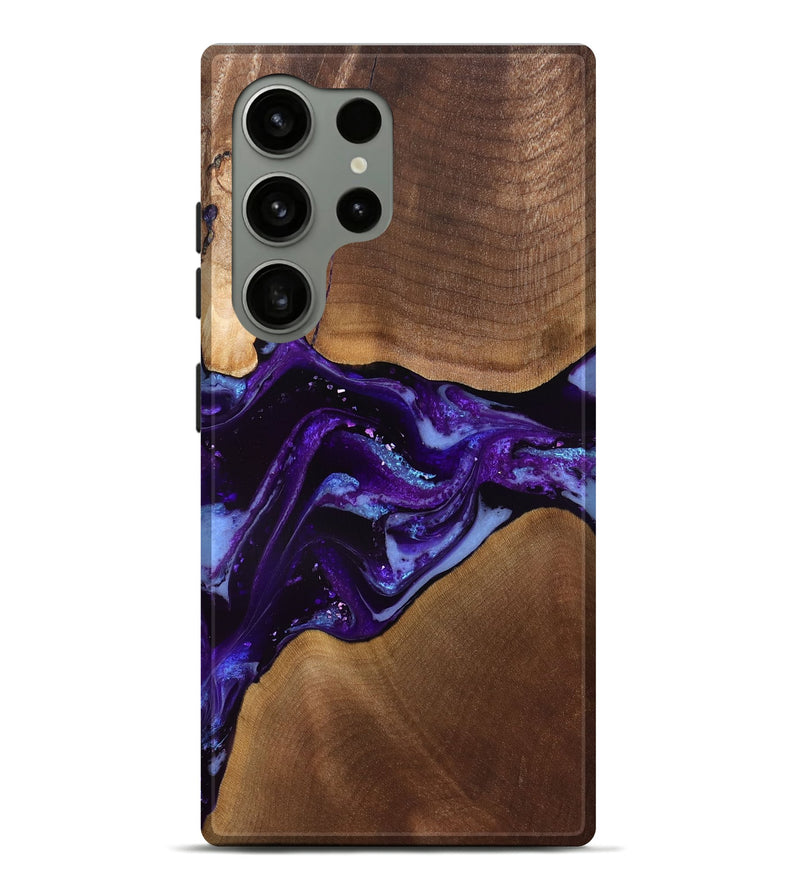 Galaxy S24 Ultra Wood Live Edge Phone Case - Cierra (Purple, 829793)