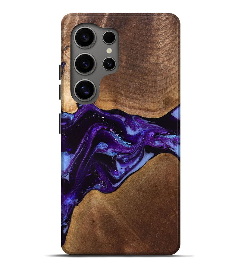 Galaxy S25 Ultra Wood Live Edge Phone Case - Cierra (Purple, 829793)