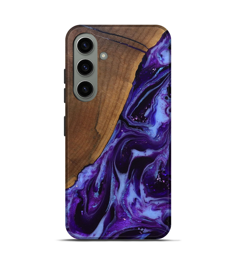 Galaxy S24 Wood Live Edge Phone Case - Koen (Purple, 829794)
