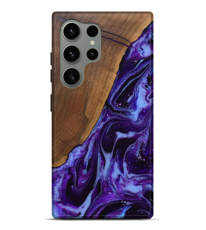 Galaxy S24 Ultra Wood Live Edge Phone Case - Koen (Purple, 829794)