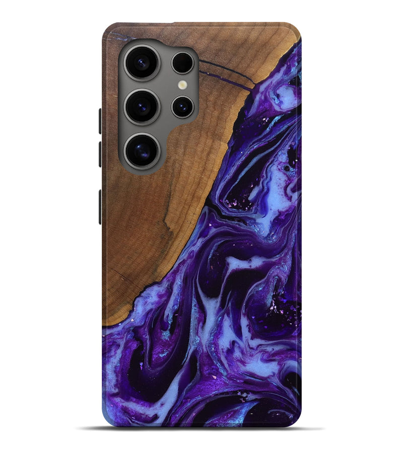 Galaxy S25 Ultra Wood Live Edge Phone Case - Koen (Purple, 829794)