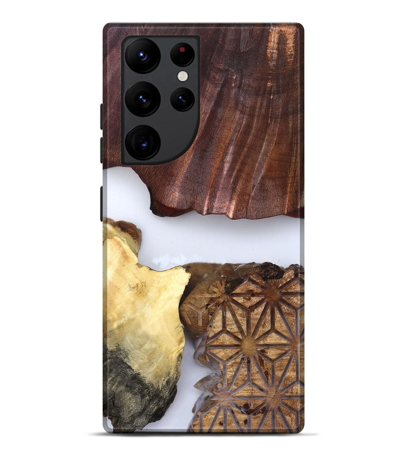 Galaxy S22 Ultra Wood Live Edge Phone Case - Deanna (Clear, 829796)