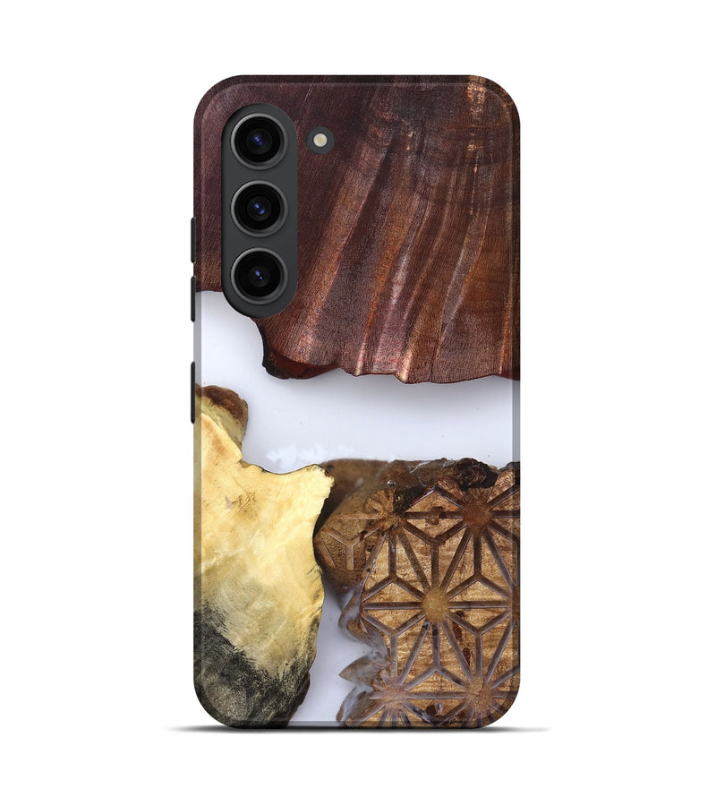 Galaxy S23 Wood Live Edge Phone Case - Deanna (Clear, 829796)