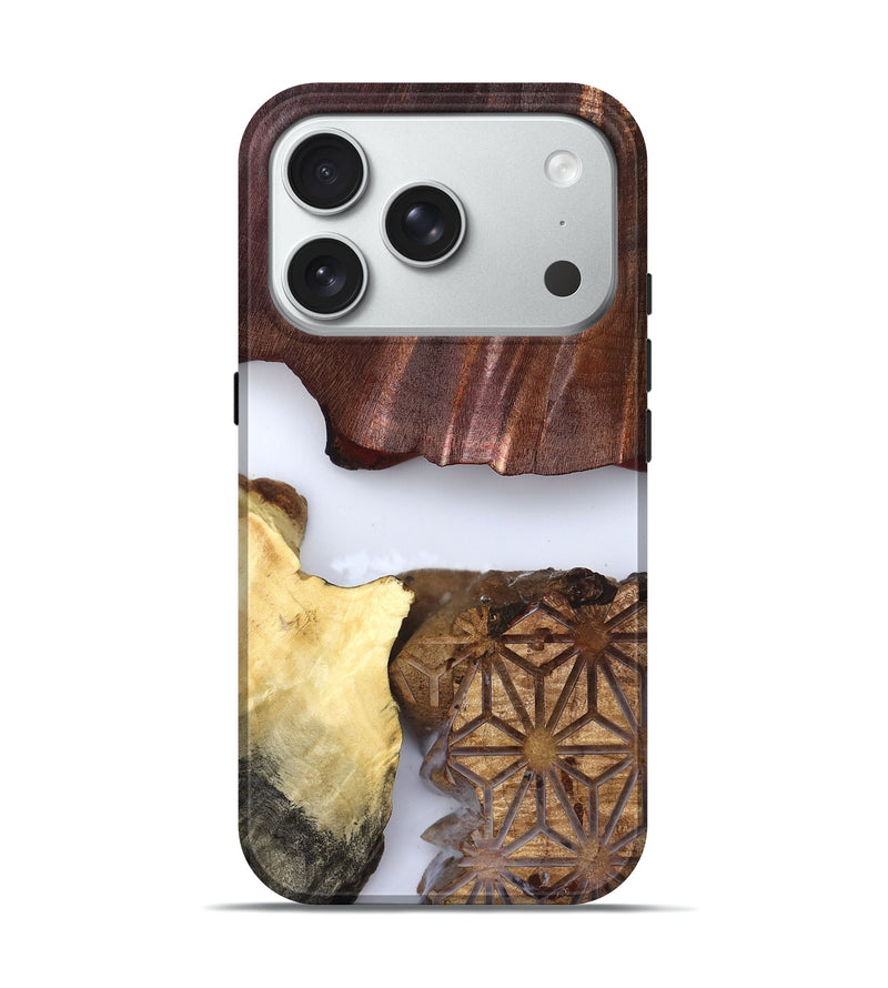 iPhone 18 Pro Wood Live Edge Phone Case - Deanna (Clear, 829796)
