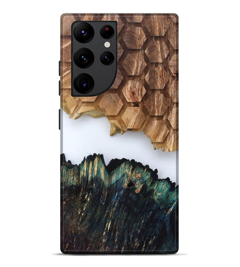 Galaxy S22 Ultra Wood Live Edge Phone Case - Fabian (Clear, 829798)