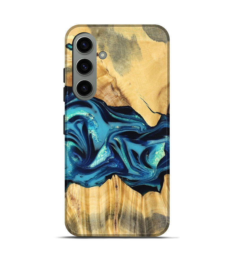 Galaxy S24 Wood Live Edge Phone Case - Daron (Blue, 829800)