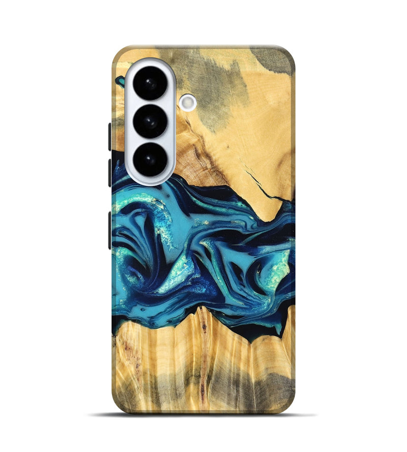 Galaxy S26 Wood Live Edge Phone Case - Daron (Blue, 829800)