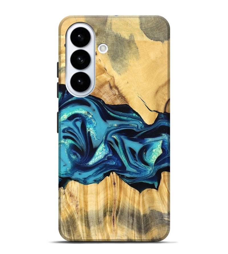 Galaxy S26 Plus Wood Live Edge Phone Case - Daron (Blue, 829800)