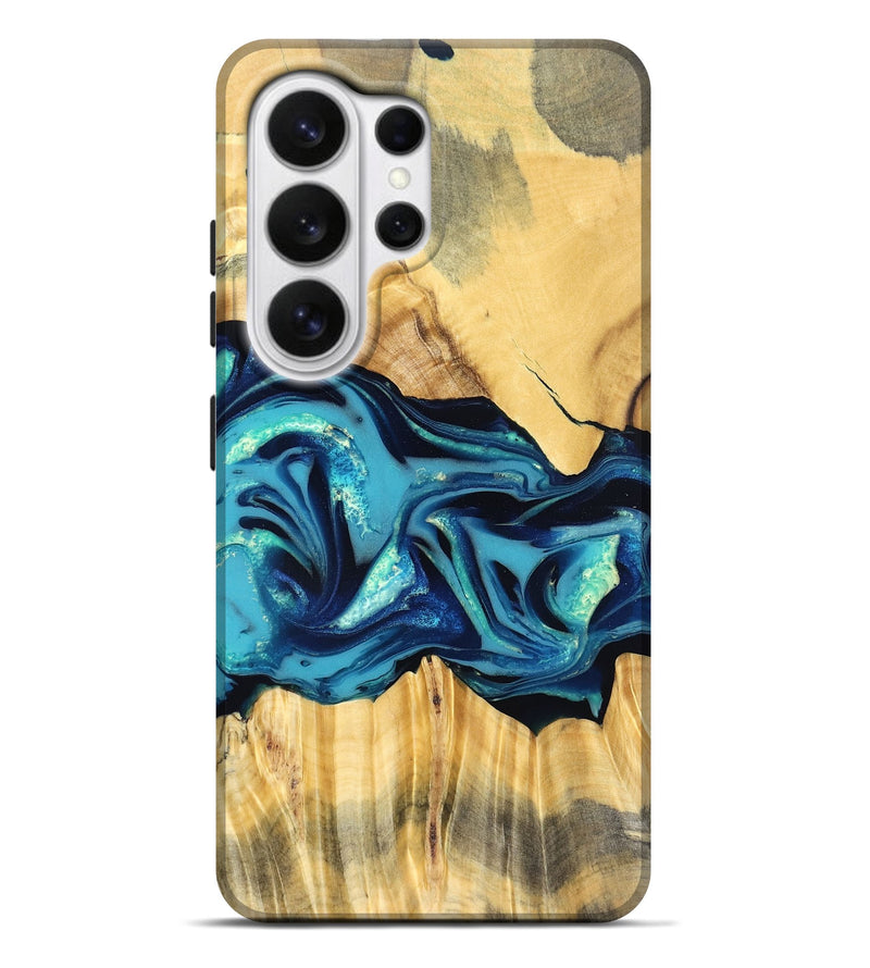 Galaxy S26 Ultra Wood Live Edge Phone Case - Daron (Blue, 829800)