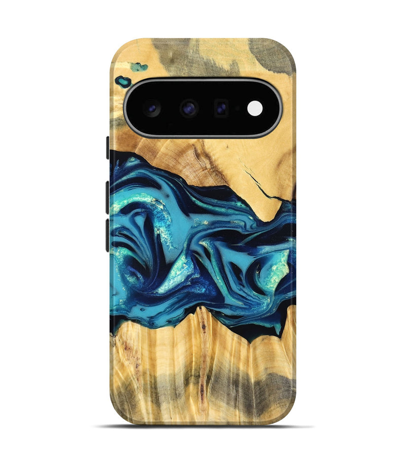 Pixel 11 Wood Live Edge Phone Case - Daron (Blue, 829800)