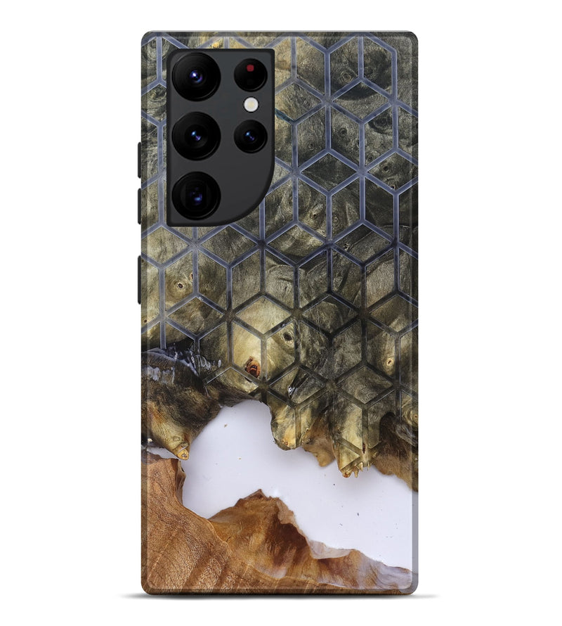 Galaxy S22 Ultra Wood Live Edge Phone Case - Matteo (Clear, 829803)